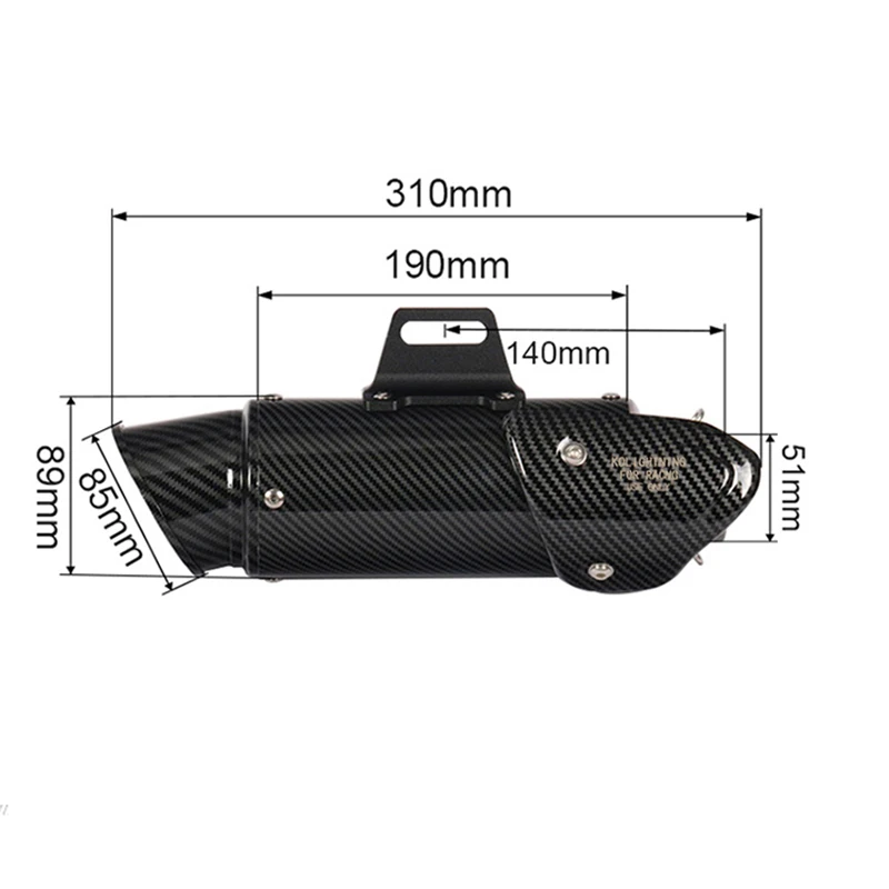 Pro kawasaki nindža Z250/250/300 2013-2016 motocykl výfuk zadek mid dýmka nerez ocel kolíček na s odnímatelný DB vrah