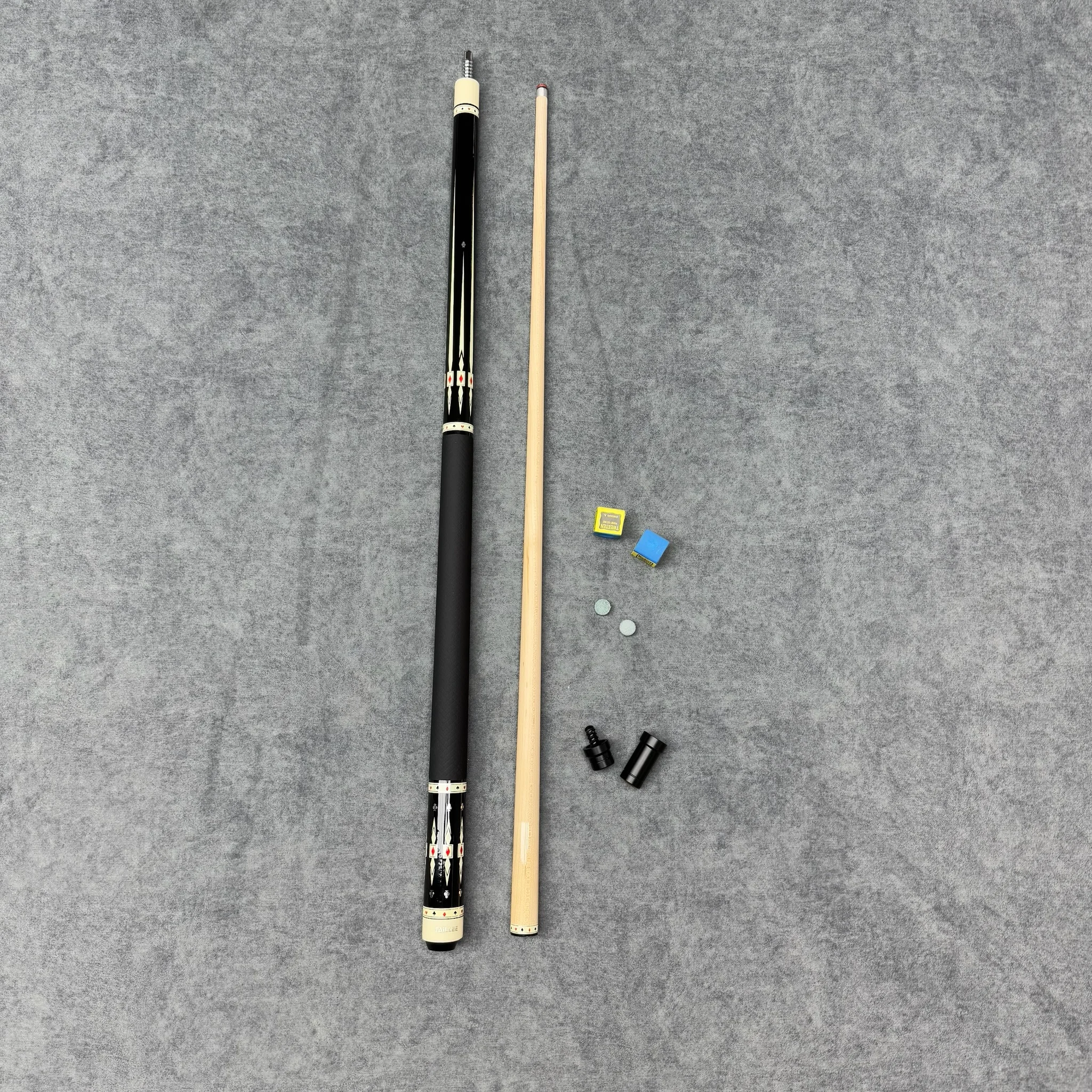 نادي حمام سباحة مصنوع يدويًا من الألياف المركبة عالي الجودة مع طرف قوس قزح 13 مم وأكمام مؤخرة من خشب القيقب للبيع