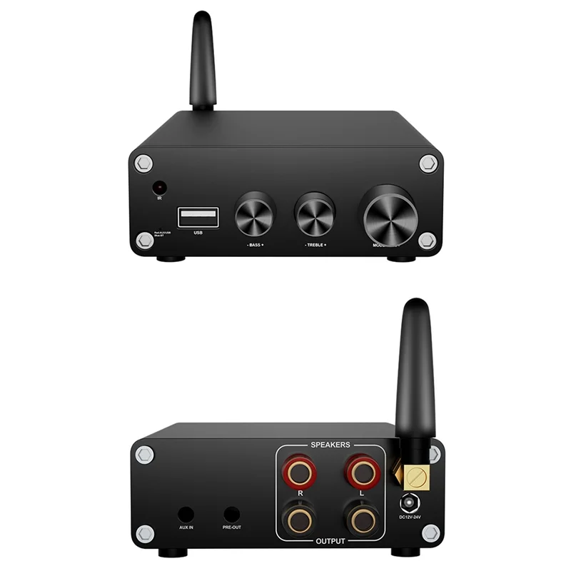 A42T-TPA3116 بلوتوث 5.3 مضخم الطاقة الرقمي Hifi ستيريو مكبر كهربائي مضخم الصوت USB فك 50 واط + 50 واط الولايات المتحدة التوصيل Durab