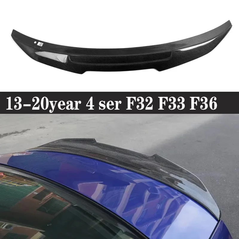For BMW 4 Series F32 F33 F36 420i 435 Carbon Fiber Spoiler Shunt Rear Tail fins Duckbill Car Wing Retrofit the rear wing Upgrade