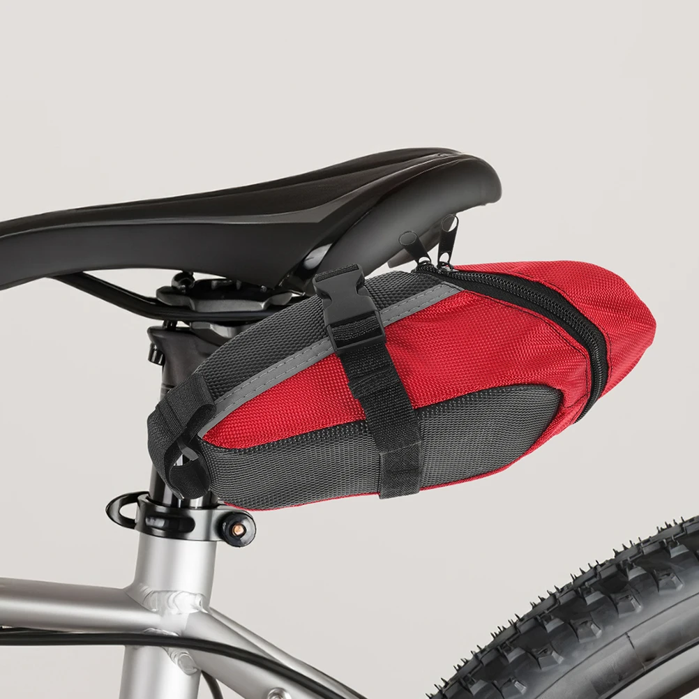 

Tube Bike Tail Waterproof Storage Rear Seat Pack Bicycle Under Seat Bag Triangle Bag Bike Backpack