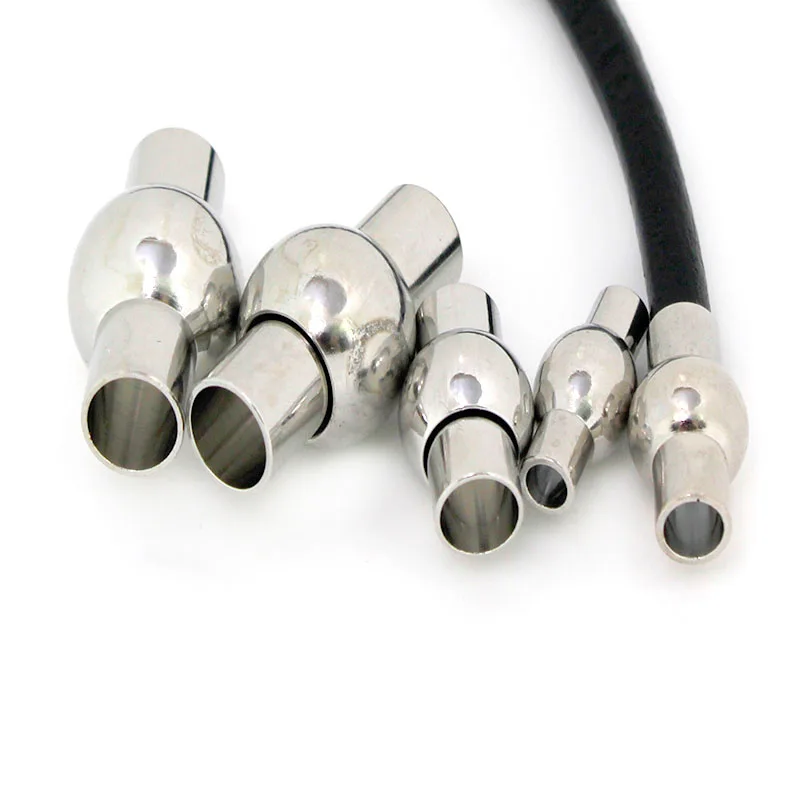 5Pcs 3/4/5/6/8mm Round Strong Magnetic Clasps Fit Bracelet Necklace End Clasp Connectors for Making Bracelet Jewelry Accessories