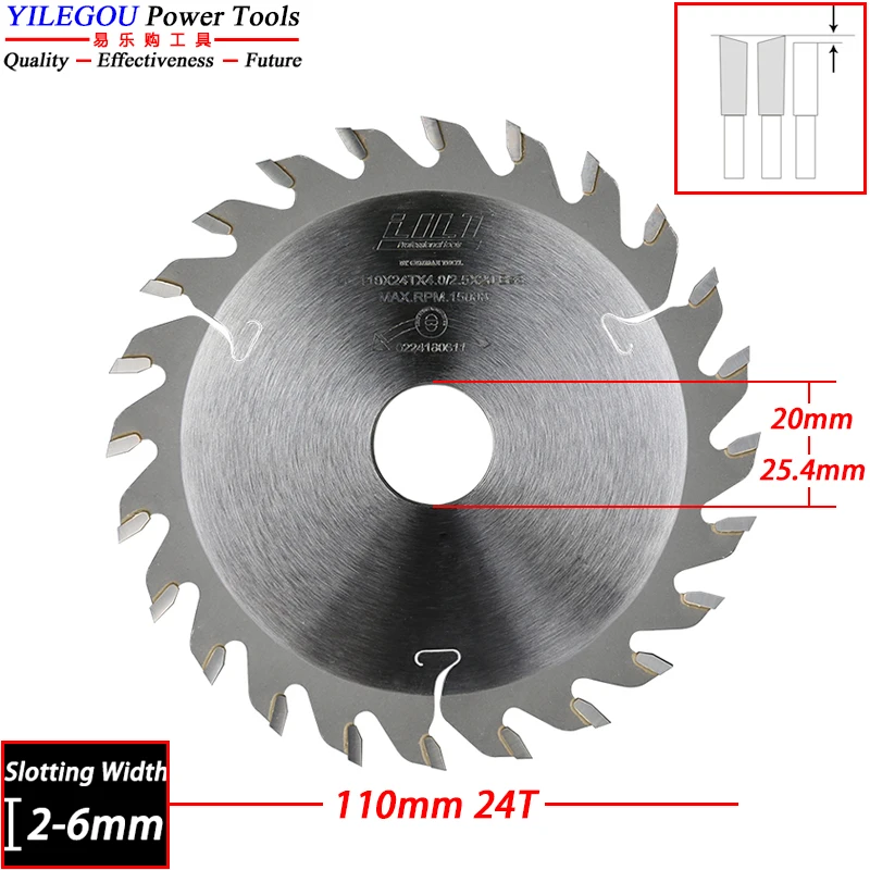 110 Circular Saw Blades 110mm TCT Slotted Saw Blades 4