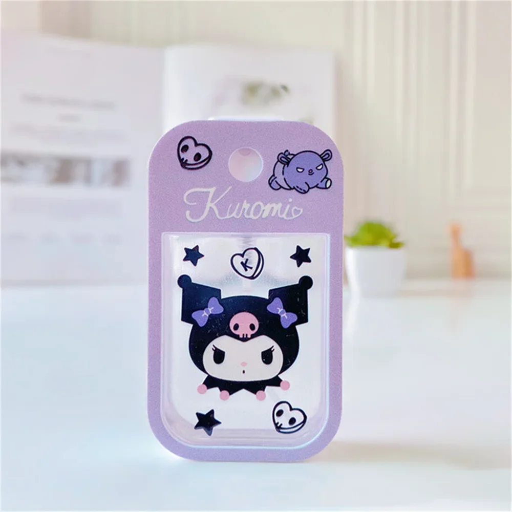 Botella pulverizadora de Perfume de Anime, Hello Kitty, Sanrio, Kuromi Cinnamoroll, viaje, portátil, My Melody, dibujos animados, Alcohol Press,
