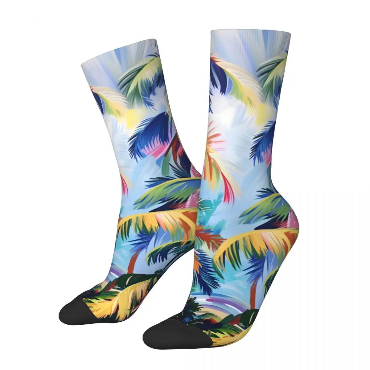 Tropical References #3 Men's Socks Retro Harajuku Street Style Novelty Seamless Crew Sock