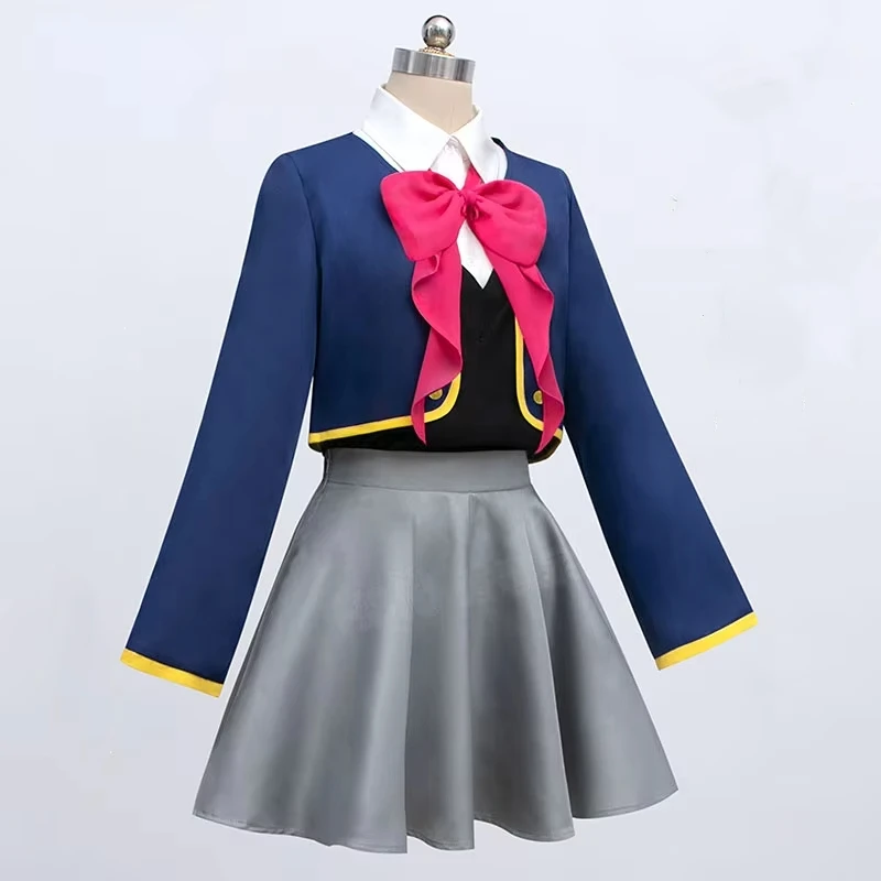 

Anime Cosplay Campus Girl Uniforms Coat Shirt Short Skirt Vest Bow Tie Suit Stage Costume