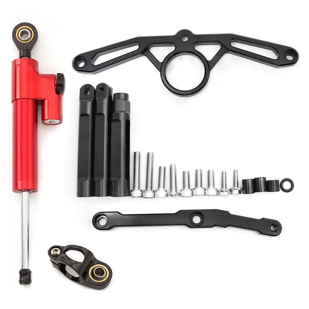 لياماها MT09 FZ09 2021-2023 CNC الألومنيوم التوجيه المثبط الدراجات النارية استقرار المخمدات قوس #5