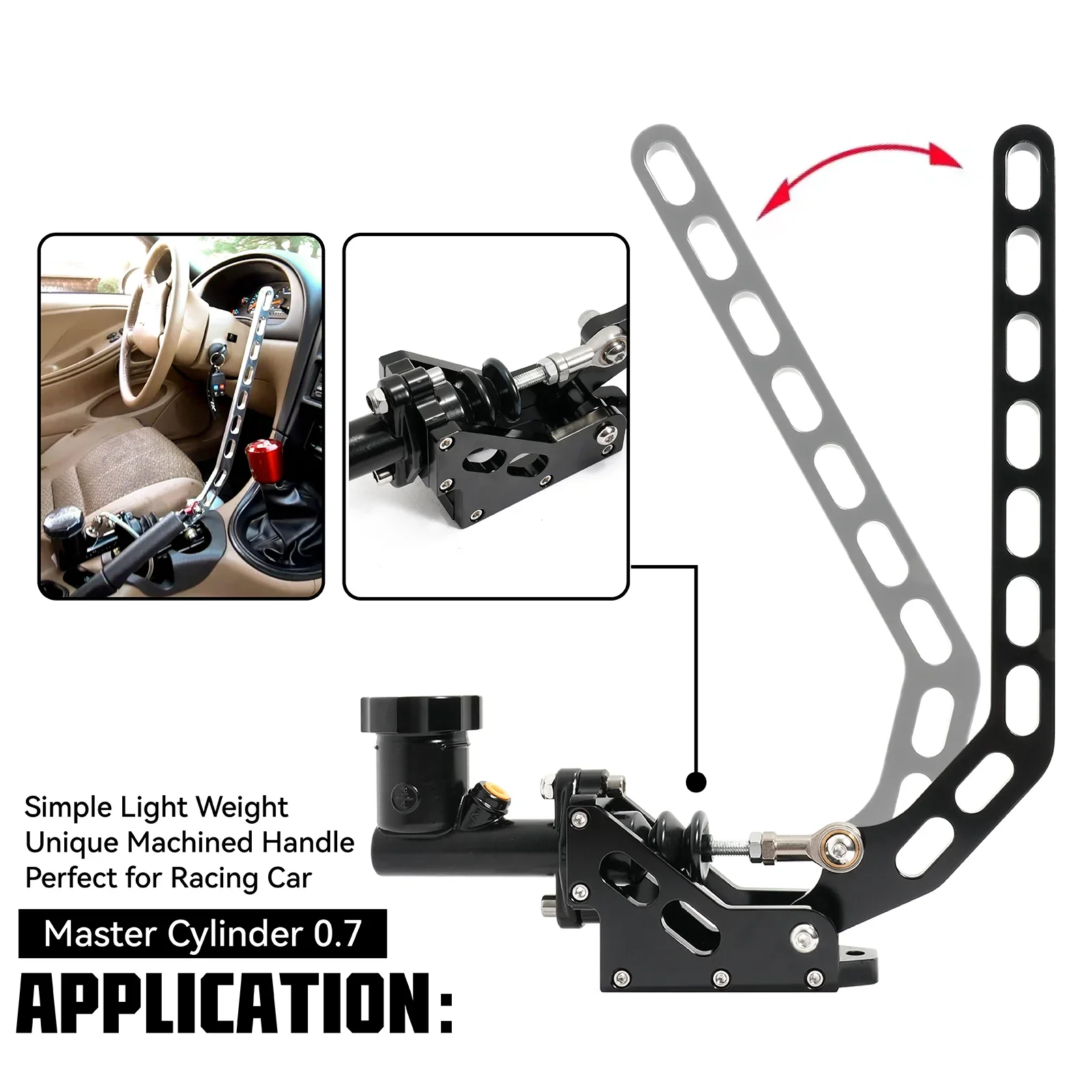 Modifica auto E-Brake a deriva idraulica con freno a mano verticale da corsa universale Spedizione da auto da corsa statunitense