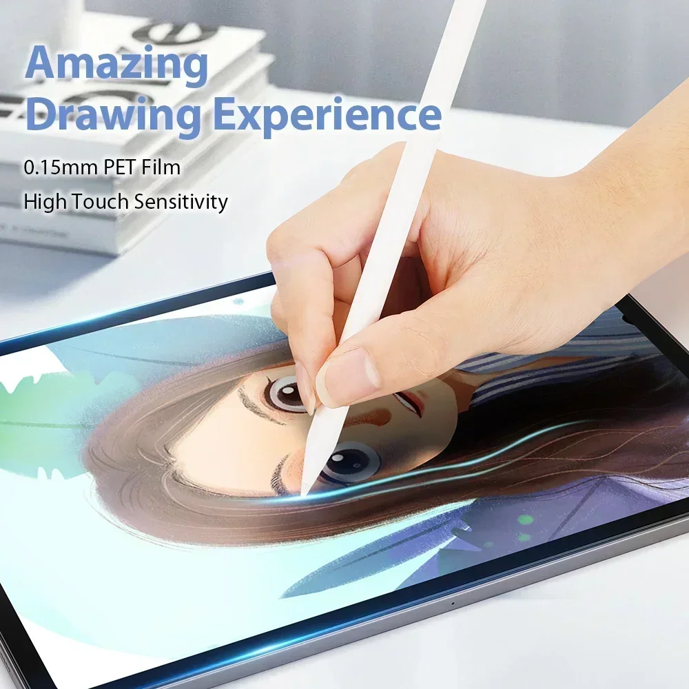 2Pcs iPad Paper Feel Screen Protector for Apple iPad 9.7 Air 2 3 4 5 10.5 10.9 2021 Pro 11 10.2 7th 8th 9th Gen mini 1 2 3 4 5 6