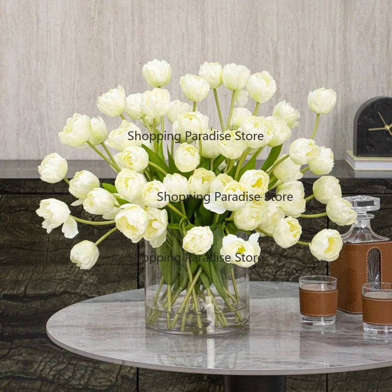 High Quality Handmade Artificial Tulip Flowers for Wedding and Valentine's Day Home Decor OEM/ODM