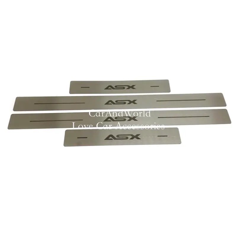 Stainless Steel Car Door Sill Scuff Plate Cover Kicks Guard Pedal Protector Trims Accessories For Mitsubishi Outlander ASX Sport