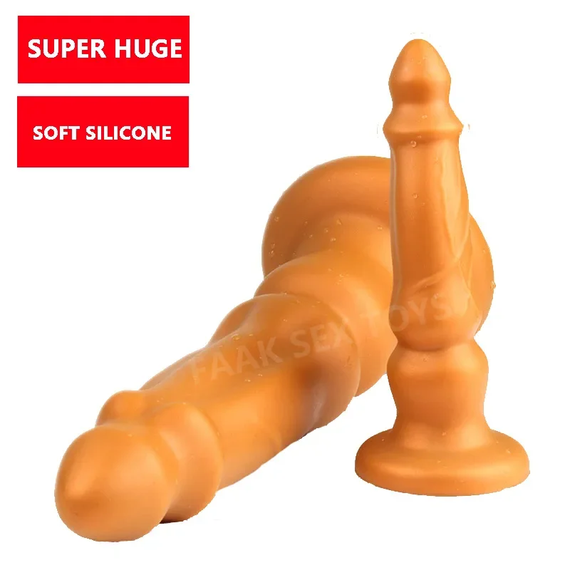 Super Soft Huge Silicone Anal Plug Dildo for Prostate Massage Vagina Masturbation Adult Toy for Men And Women Anus Dilator