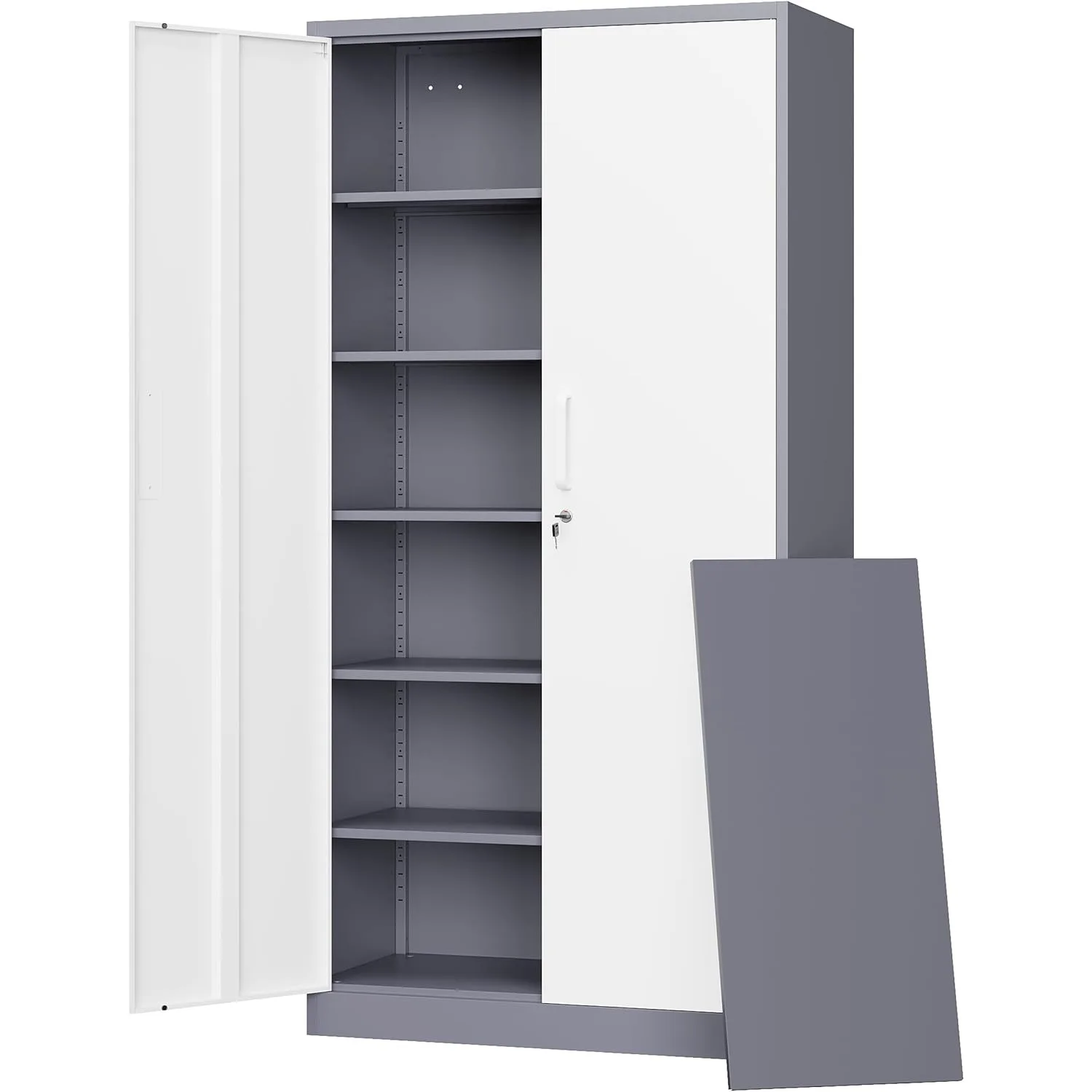 Metal Storage Cabinet w/Lock Door, 71