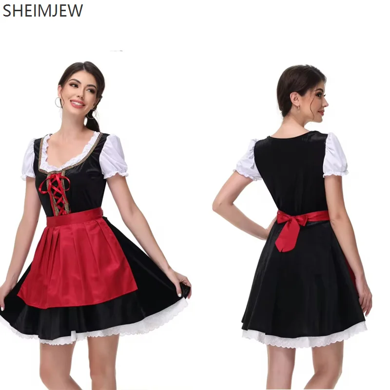 

German Oktoberfest Women Sexy Dress Bavarian Traditional Beer Maid Cosplay Costume Carnival Party Festival Beer Girl Dress Up