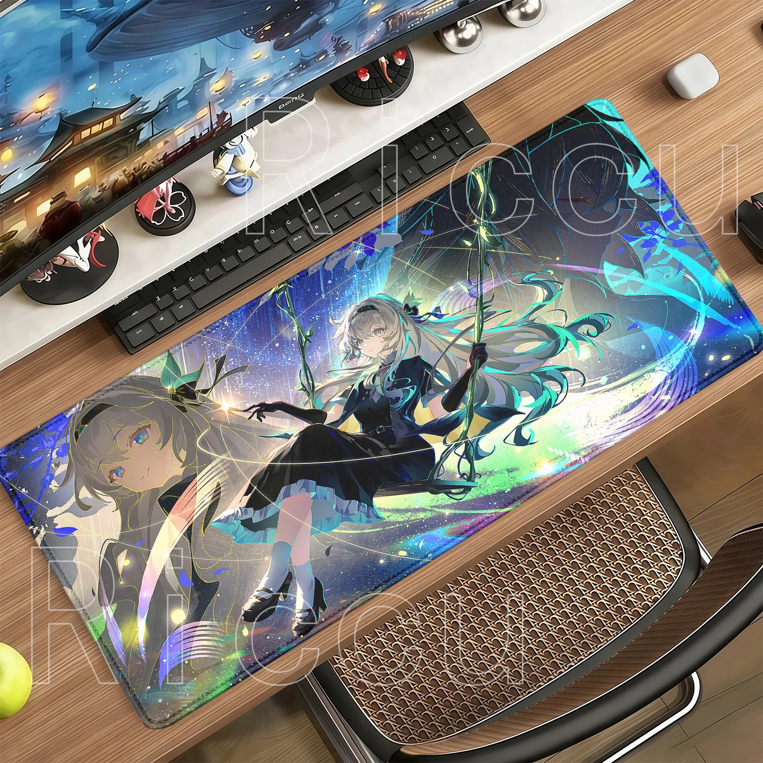 New Firefly Honkai Star Rail Mouse Pad Kawaii Anime Girl Desk Mat Pc Gaming Cabinet Keyboard Sexy Xxl Large HD Printing Mousepad
