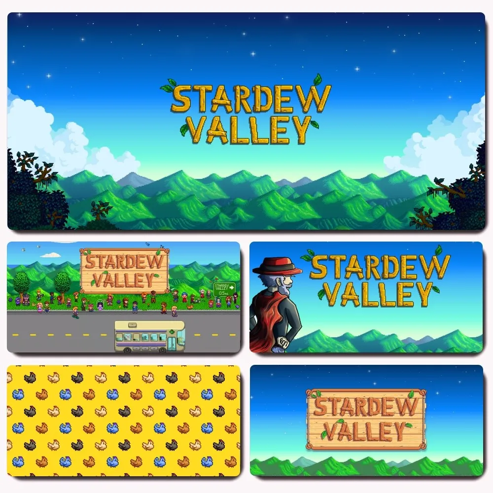 Game Stardew Valley Mousepad Gaming Office Desk Pads Large For Computer Non-slip Lockedge Mouse Pad