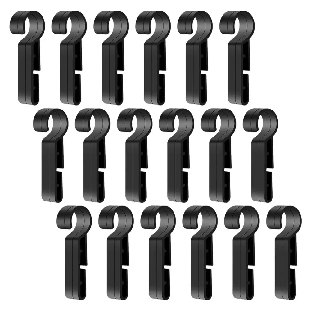 Gancho de faro con Clip de seguridad, 50 Uds., No se necesita adhesivo, resistente para construcción y trabajadores al aire libre