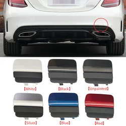 For Mercedes W205 Car Rear Bumper Tow Hook Cover Cap White For Benz C Class Sport  2019-2021 C180 C200 C220 C250 C300 2058853303