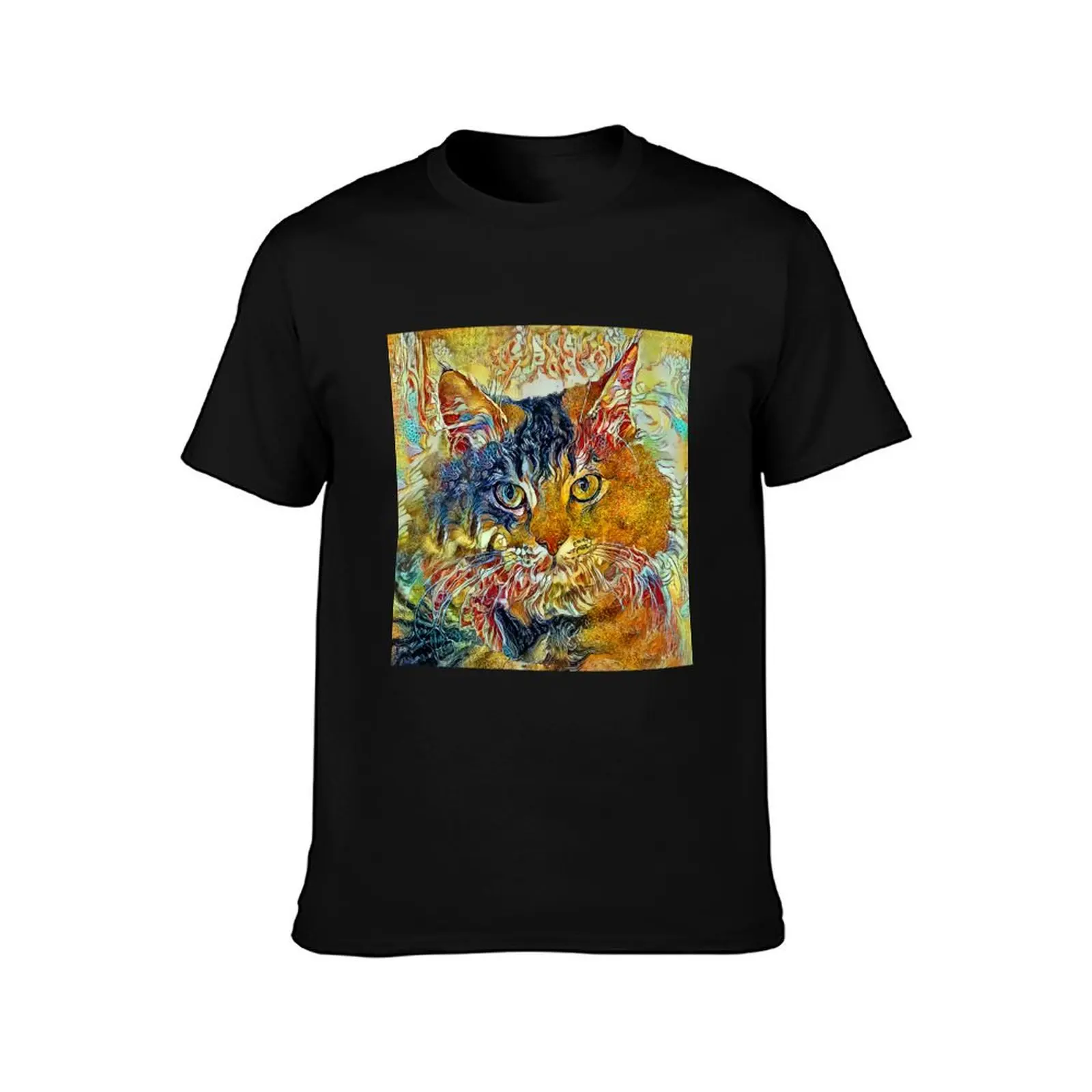 Bailey The Tabby Cat T-Shirt Sports Casual Short Sleeve Cotton Tee T-Shirt