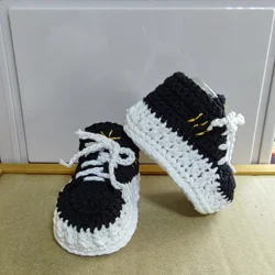 Infant Baby Shoes Cotton Knitted Newborn Girl Boy Boots Fashion Solid Warm Toddler Kid Slip-On Bed Shoes Handmade