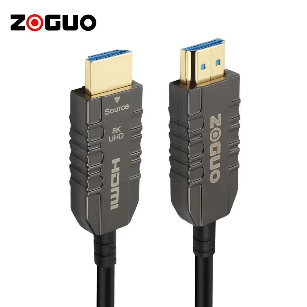 8K HDMI 2.1 AOC Fiber Optic Cable 8K HDR Cabo 8K@60Hz 4K@120Hz 48Gbps 10m 20m 30m 50m for Xbox PS5 Switch Display TV Box Hdmi