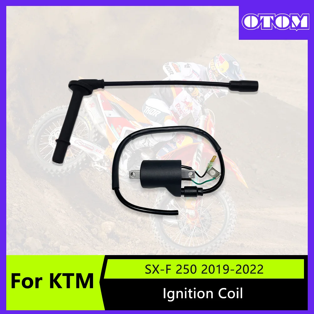 

Комплект катушек зажигания OTOM для мотоцикла, замена OEM для KTM SXF XCF HUSQVARNA FC FE GASGAS EC MC, катушка свечи зажигания с крышкой