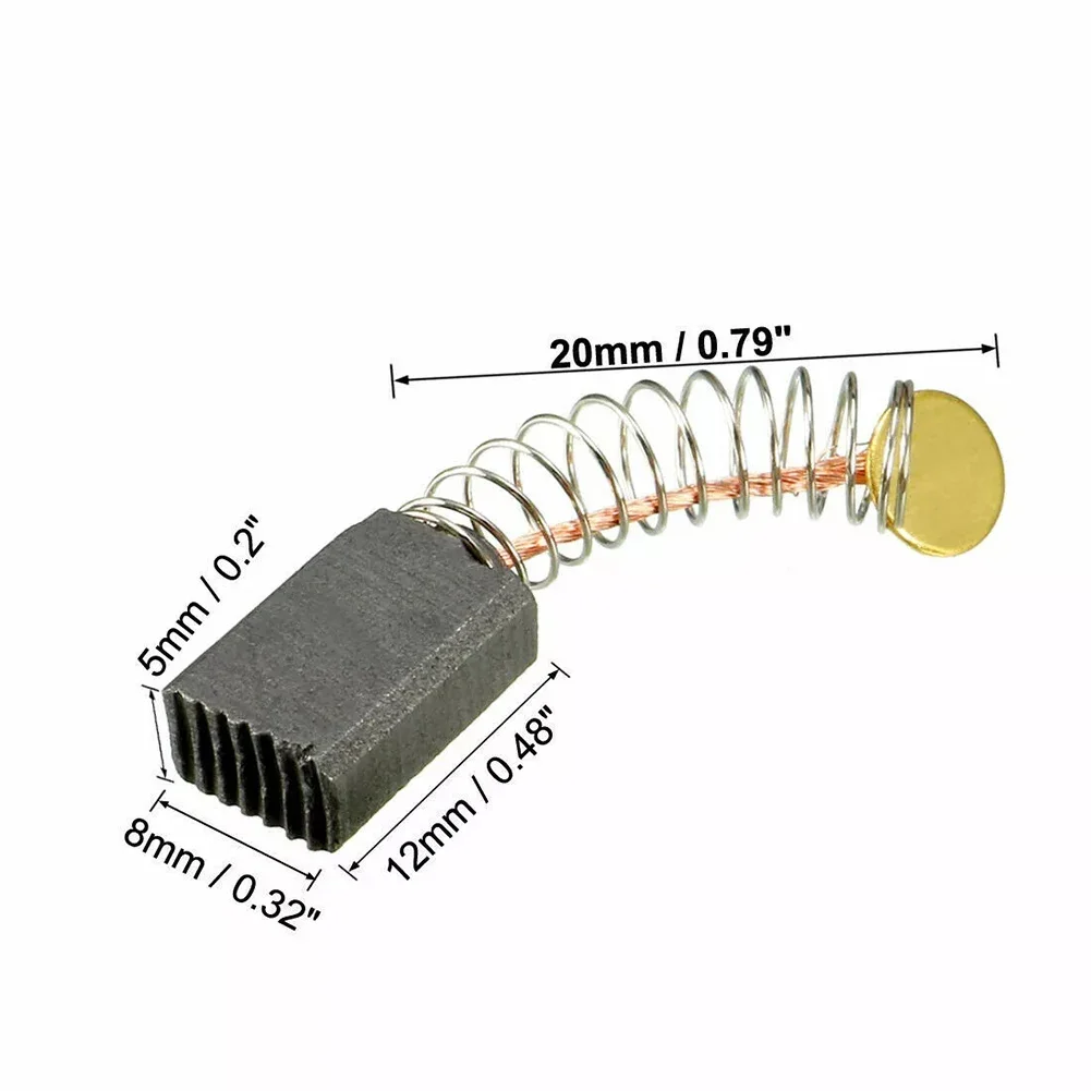 Brush Springs Carbon Brushes Brush Set Replacement Mechanical Strength Slip Ring Commutation Spark Electric Braking