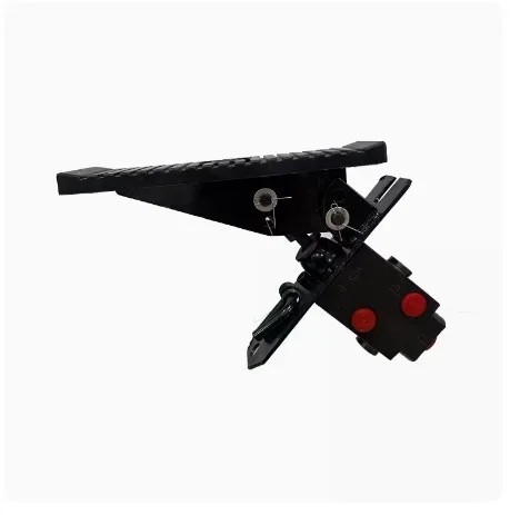 Excavator breaker foot valve hydraulic