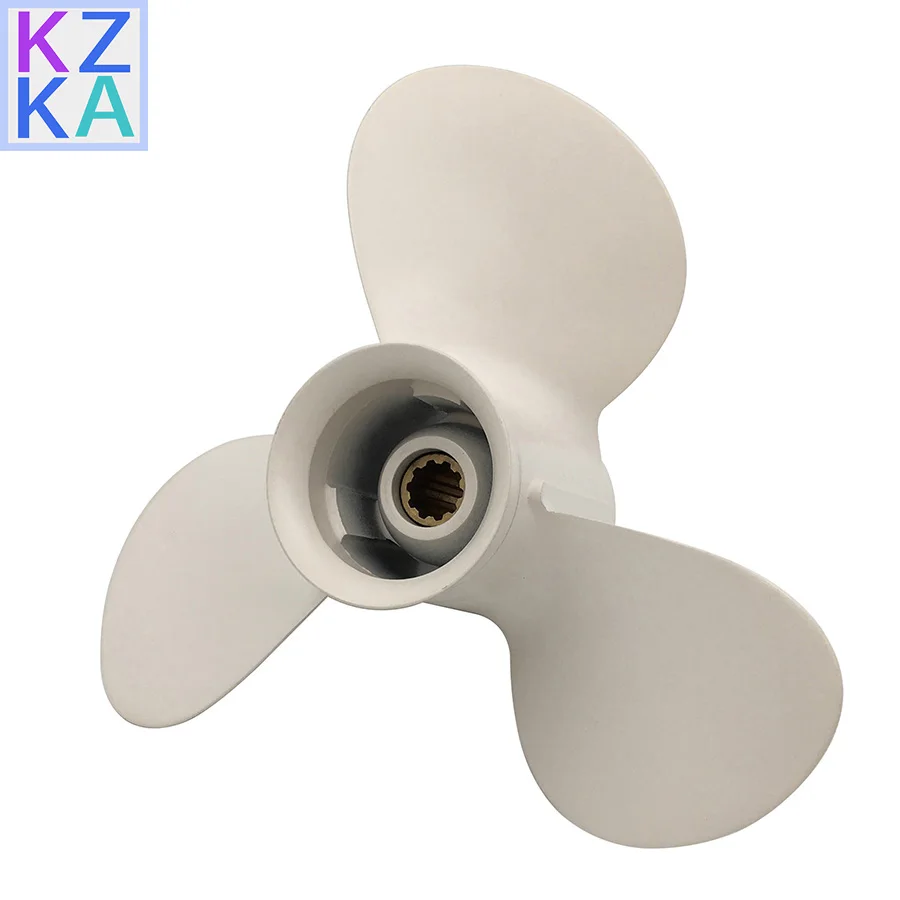 664-45945-00-EL Propeller For Yamaha 20hp 25hp 30hp 9 7/8*10 1/2 Outboard 20HP 25HP 30HP Screw 3 Blade 10 Spline 6