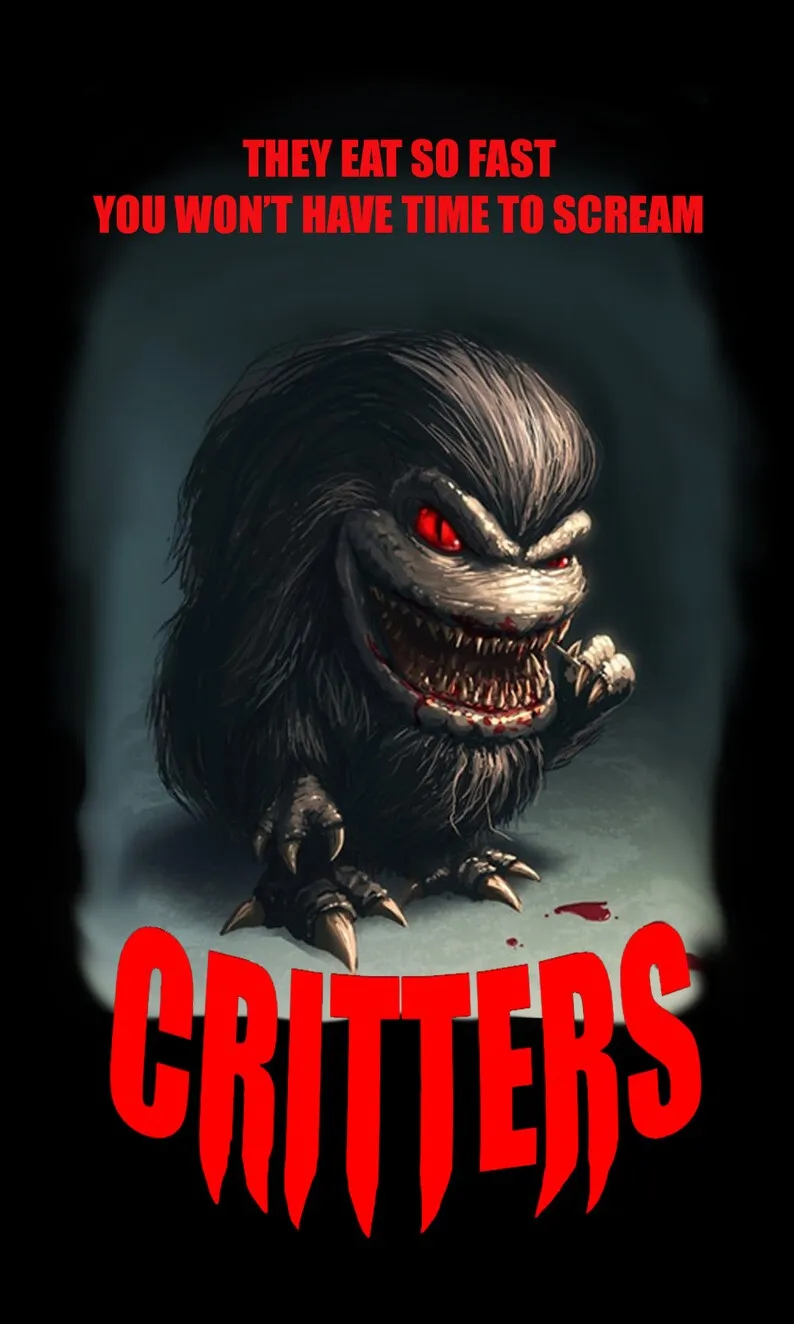 Critters - Horror Movie Poster Oversized Print CottonT-Shirt