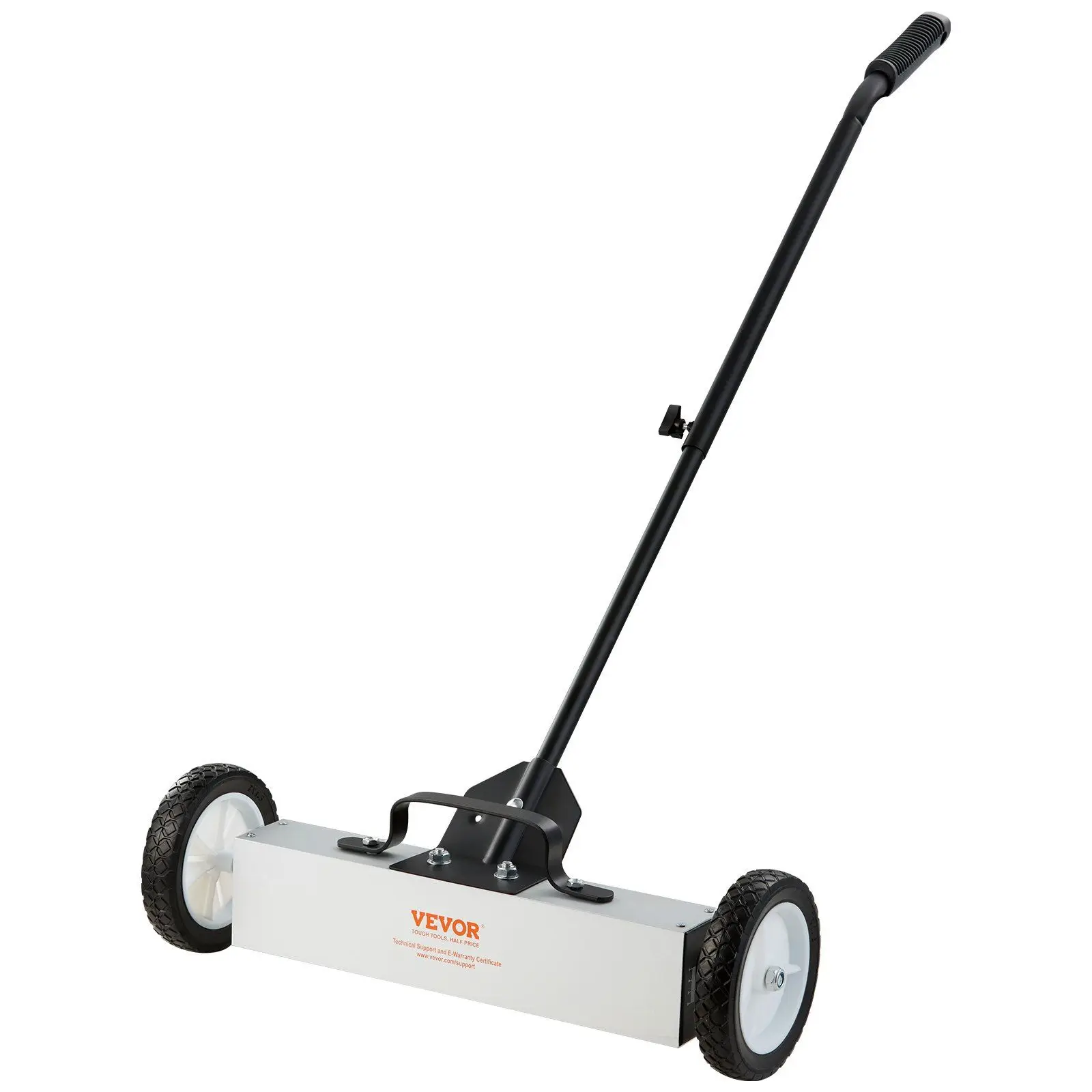 45Lbs Rolling Magnetic Sweeper with Wheels, Push-Type Magnetic Pick Up Sweeper, 18-inch Large Magnet Pickup Lawn Sweeper