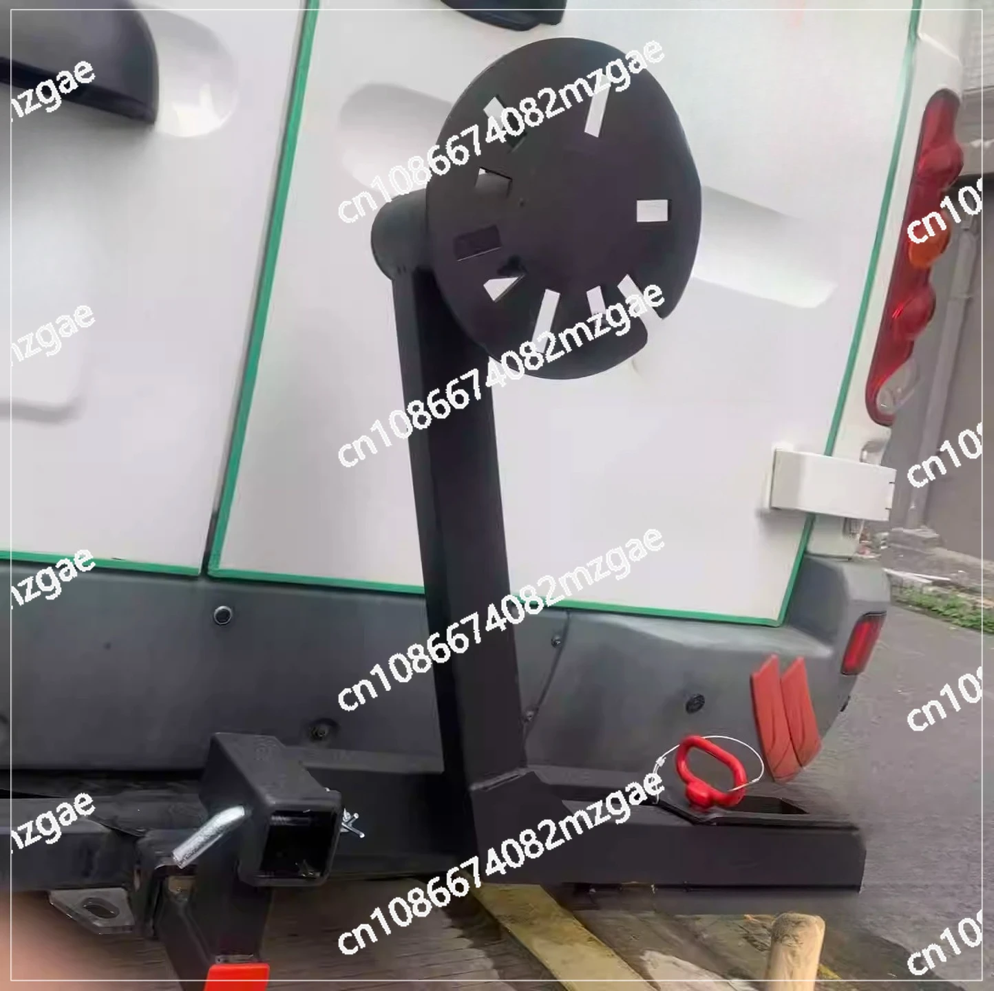 Universal Spare Tire Rack Carrying Bracket Trolley Trailer Bar Square Mouth Installation Foldable and Pull-out