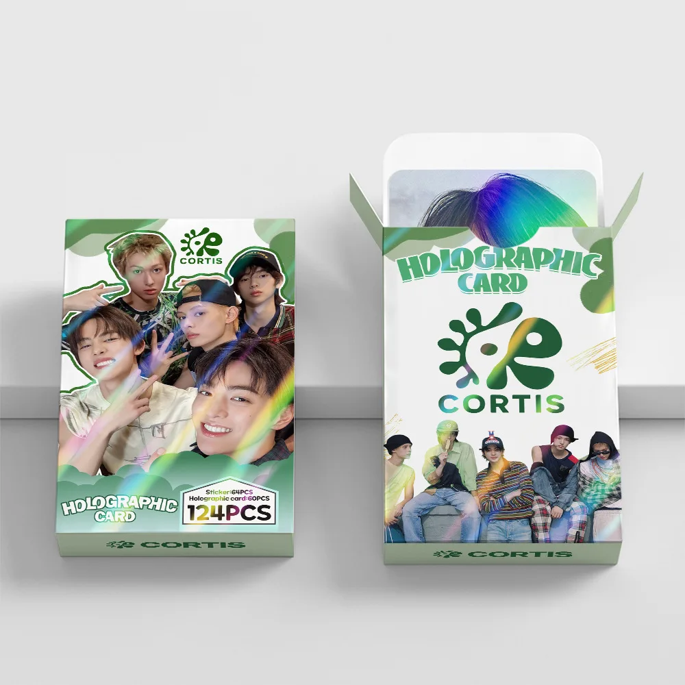 การ์ดโลโม่พิมพ์ลายเลเซอร์ความละเอียดสูง 124 ชิ้น/ชุด อัลบั้มใหม่ของวงเคอร์ติส ไอดอล บอย  มาร์ติน เจมส์ จูฮุน เคออนโฮ พร้อมสติกเกอร์ ของขวัญสำหรับแฟนคลับ
