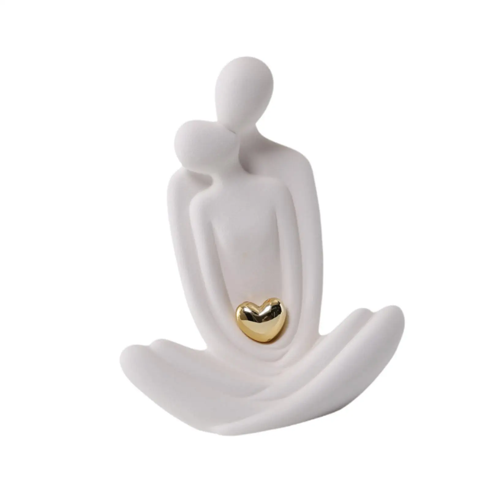 Couple Statue Lovers Ornament Her Him Boyfriend and Girlfriend Hugging Couple Figurine for Valentine's Day Gifts Apartment