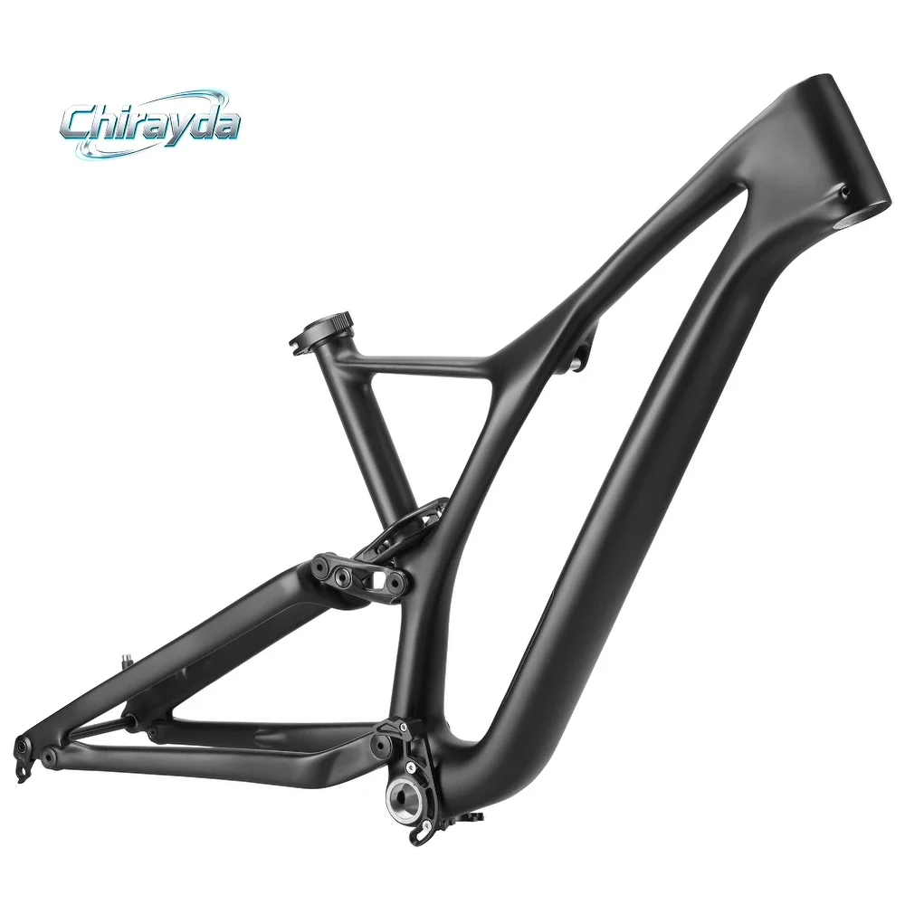 AliExpress NONE 29er Full Suspension MTB Carbon Frame Thru Axle 148x12mm Mixed Tire 26inch Mountain Bike Frame T1100 Toray Carbon Fiber Chirayda
