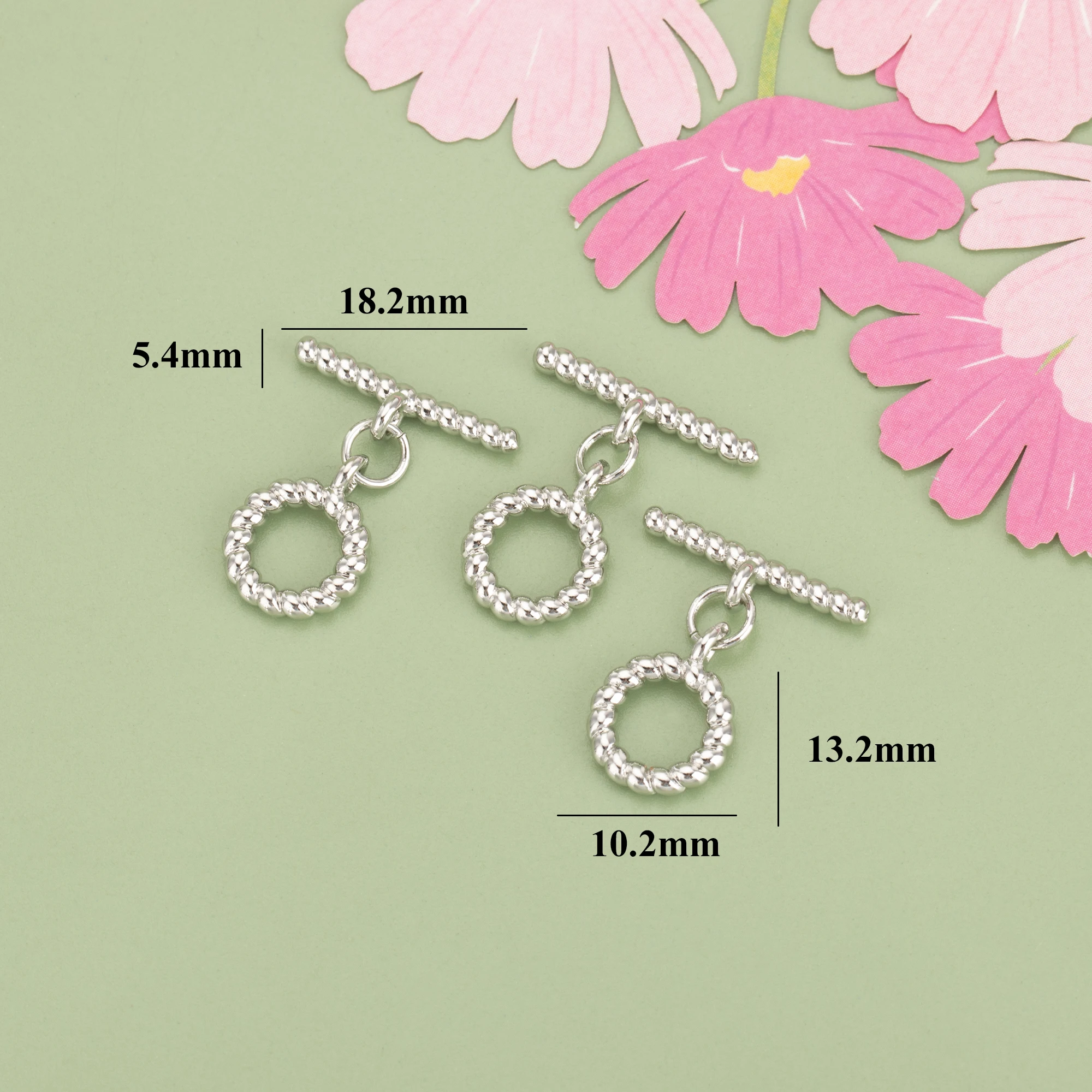 YEGUI M1126,jewelry accessories,chain connector,18k gold plated,copper metal,rhodium plated,hand made,jewelry making,10pcs/lot