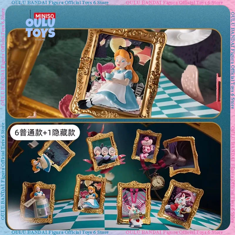 

Original Miniso Alice In Wonderland Art Museum Series Fashion Play Blind Box Refrigerator Sticker Magnetic Ornament Gift