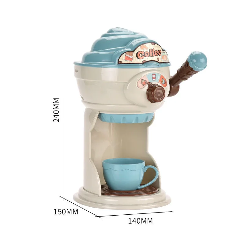 New Kids Coffee Machine Pretend Play Toys for Boys Girls generi alimentari Ice Cream Cake Toys Set for Children Game Education regalo di natale