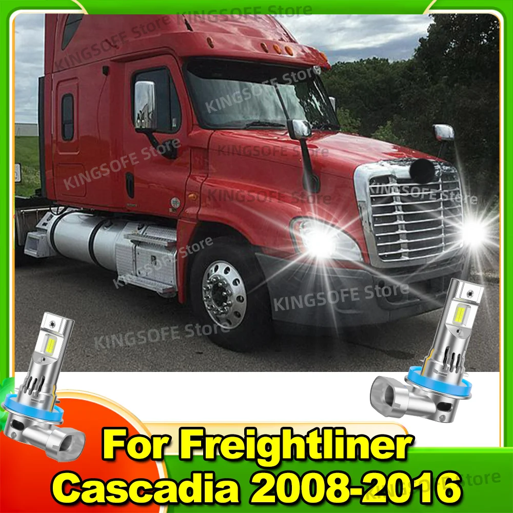 

2/4Pcs Powerful 180W Car LED Headlight Bulbs 6000K Plug n Play For Freightliner Cascadia 2008-2016 2009 2010 2011 2012 2013 2014