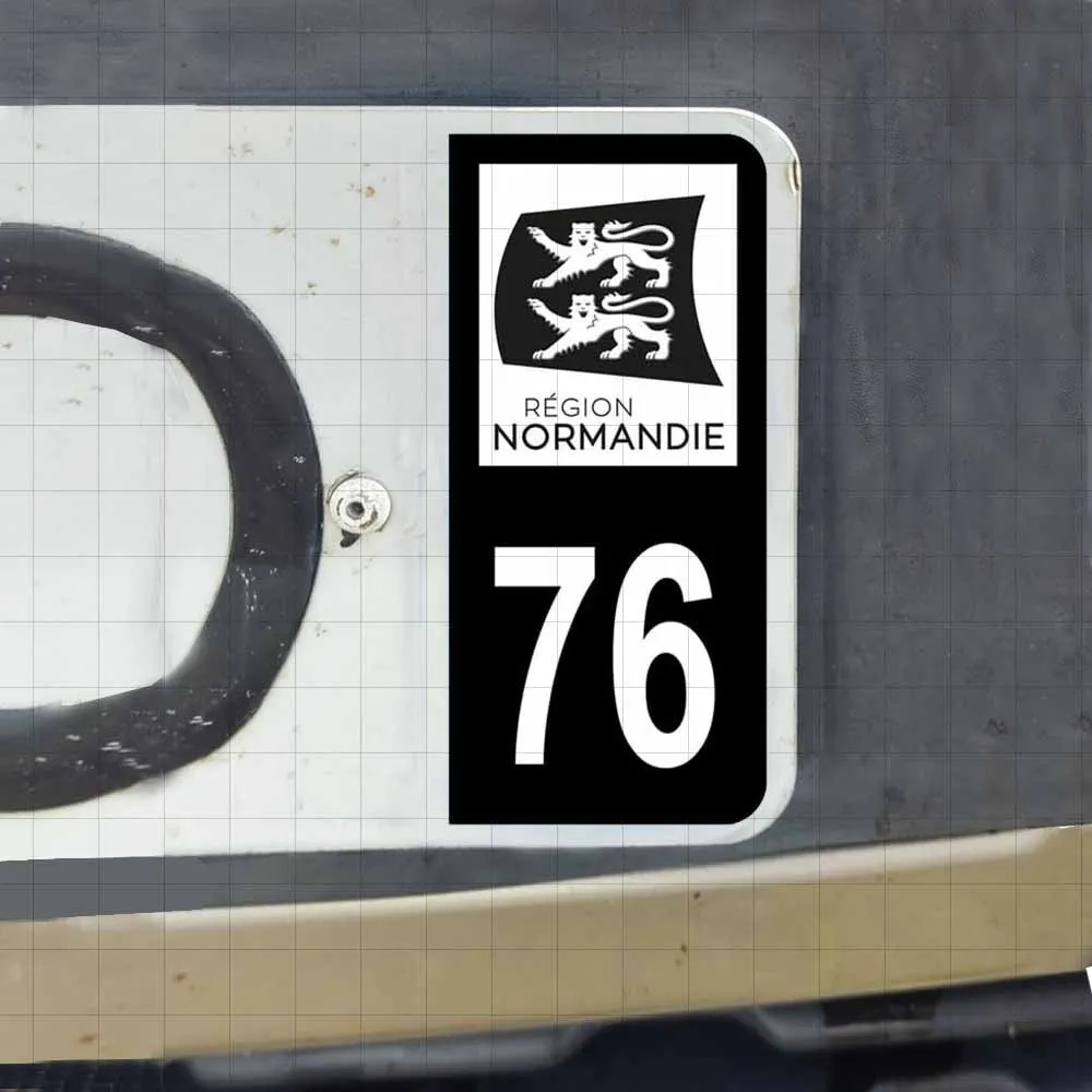 4 Pieces Per Set Normandy 76 Lion Stickers, Black & White Vinyl Decals for Car and Bike Accessories