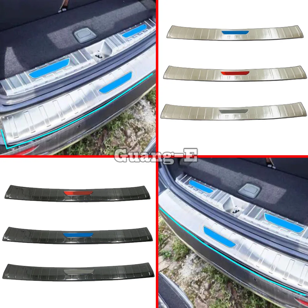 For Mercedes Benz GLA 2020 2021 2022 2023 Stainless Steel Back Rear Pedal Door Scuff Plate Frame Outside Threshold Trunk Trim