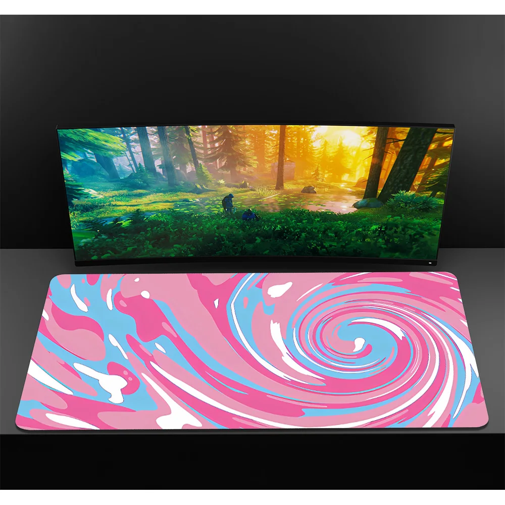 Color Abstract Computer Mouse Pad 900 × 400 Table Pads Deskmat Mousepad Gamer TABL MAT Gaming Pc Accessories Mausepad Mats Desk