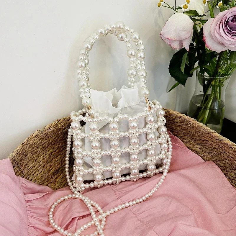 

Solid Interior Compartment Top-Handle Bags Beaded 2024 Hot Sale Bags for Women Strap-on Square Pu Women's Handbags 여자 가방