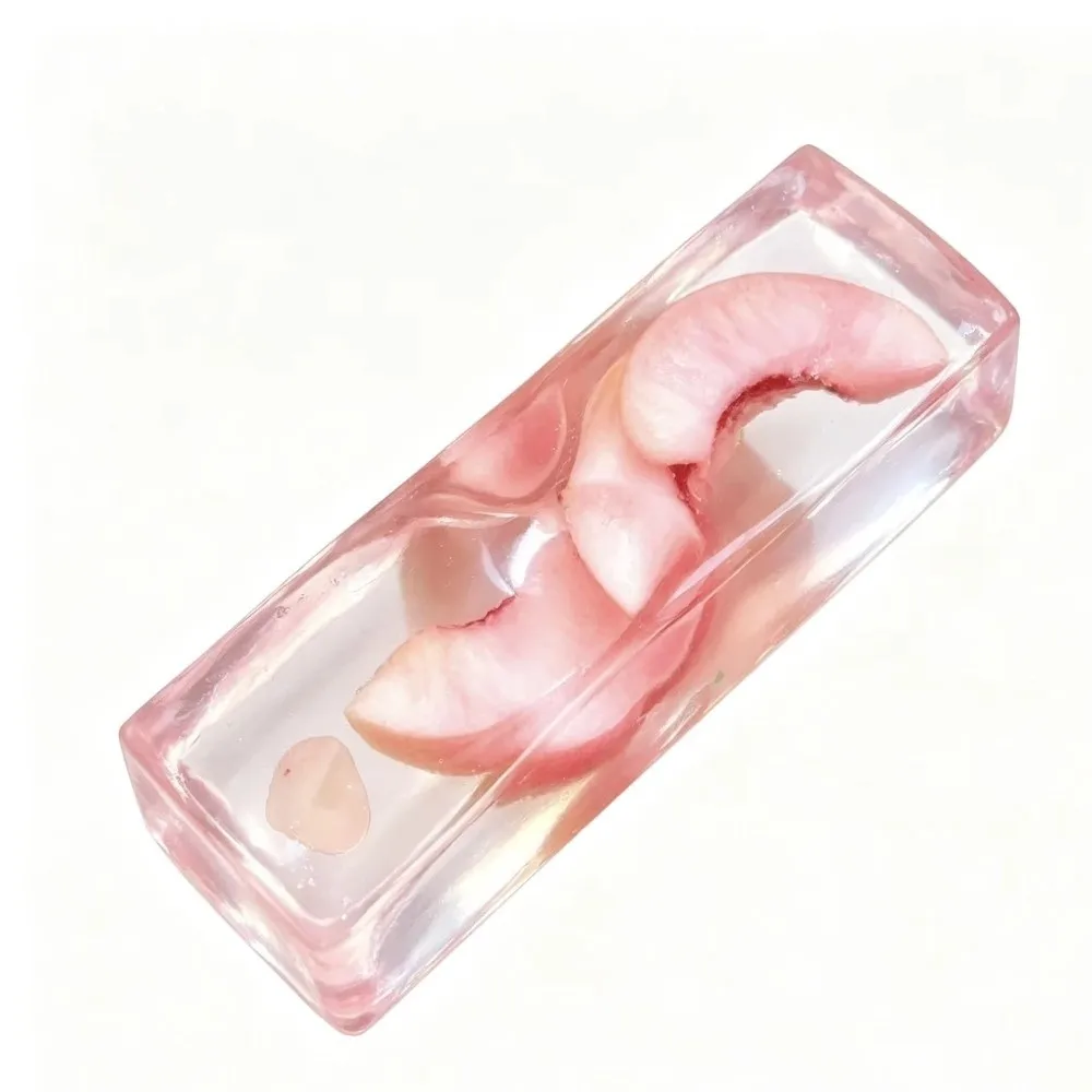 Reduce Pressure Slow Rebound Squishy Slow Rising Soft Fruit Ice Cube Squishy Transparent Kawaii Fruit Slush Squishy Gifts