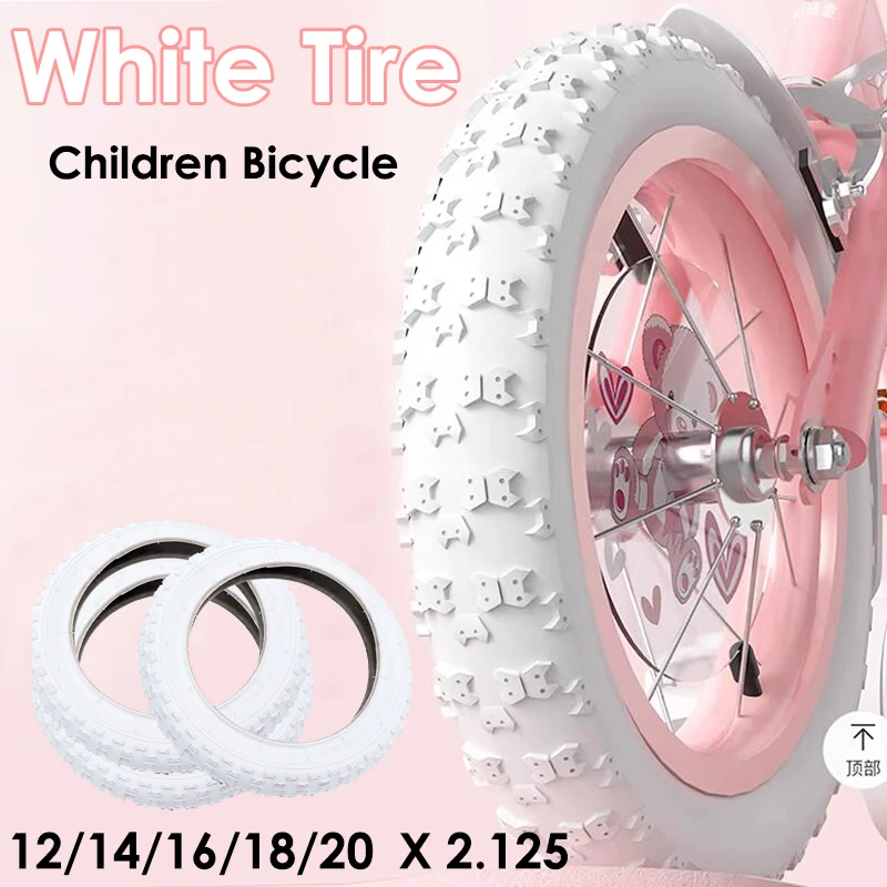 Neumático de bicicleta para niños, bicicleta de montaña de 12/14/16/18 pulgadas, neumático exterior y tubo interior 2.125 para bicicleta de equilibrio, neumático exterior