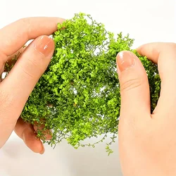 2Pcs/lot Miniature Cotton Thread Vine Leaves Artificial Flower Cluster Model Wall Plants Moss Grass Diy Micro Landscape Diorama