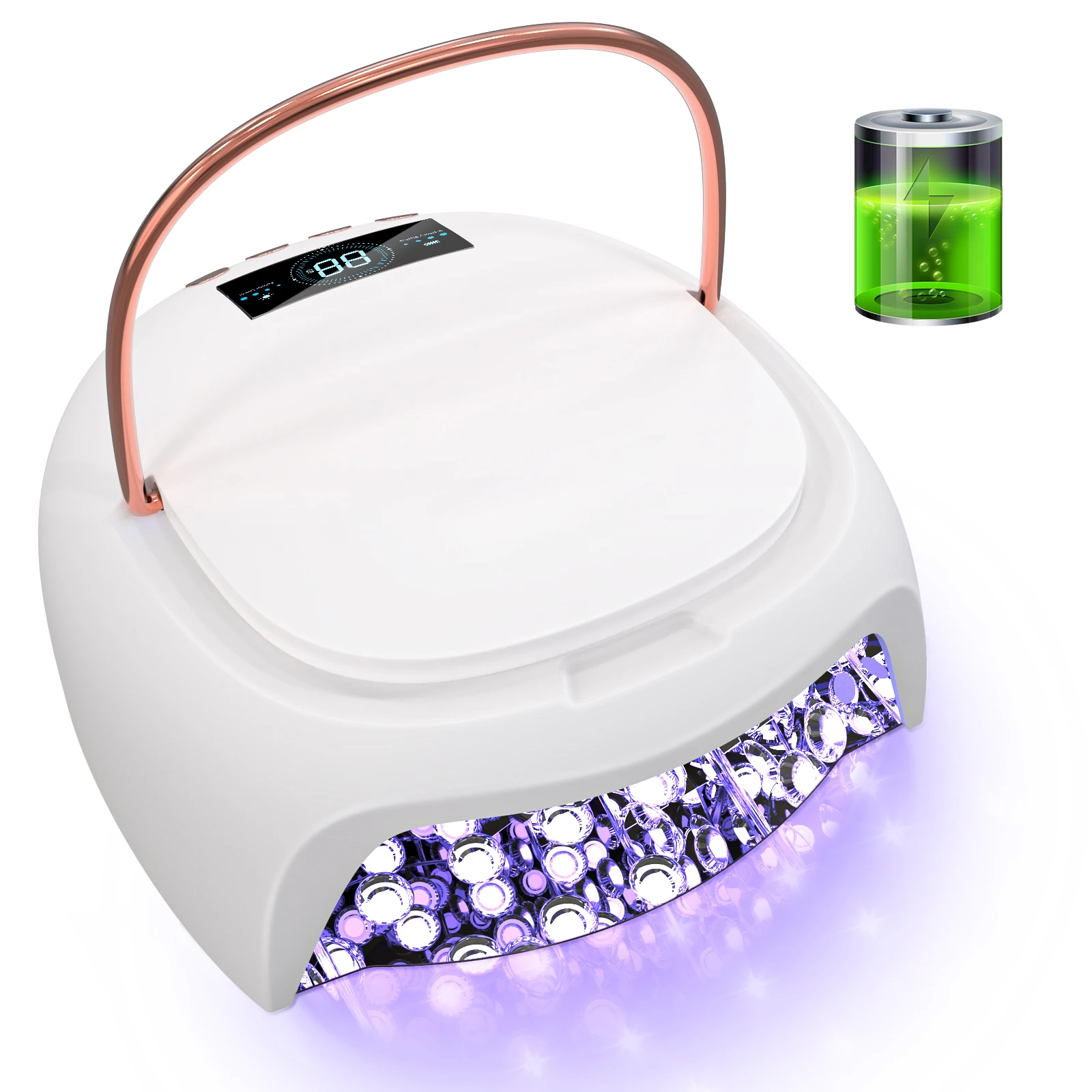 キュアリングマックス 新デザイン コードレス LED UV  - Uv Nail Lamp のレビューと価格