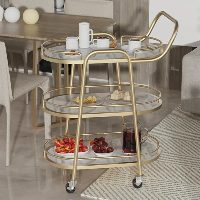 Plant Shelves Trolley Tool Storage Cabinet Kitchen Trolley Cart Wheels Fruit Basket Serving  Cuisine Furniture