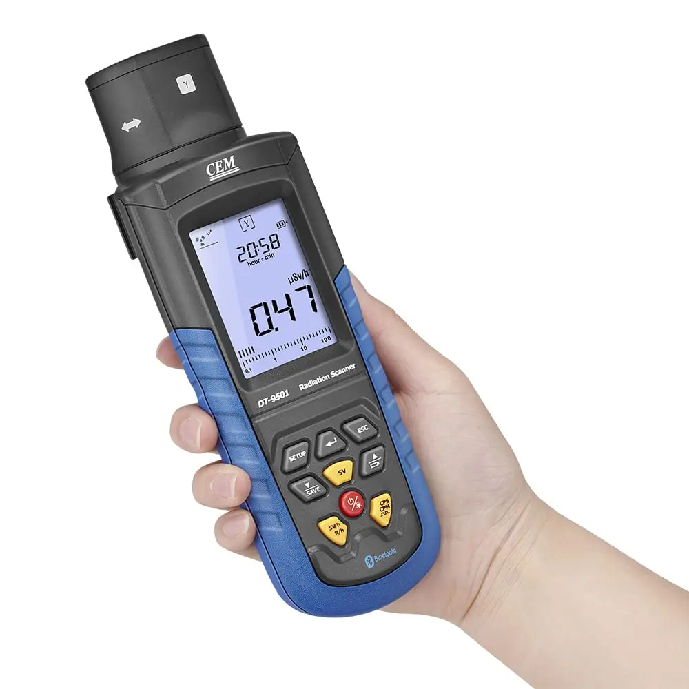 

CEM DT-9501 Geiger Counter Nuclear Radiation Detector Dosimeter X-ray Radioactivity Tester Marble Detector