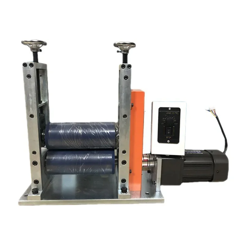 Adjustable bearing fixing seat for press lamination traction machine, unpowered roller, rubber roller, nylon roller